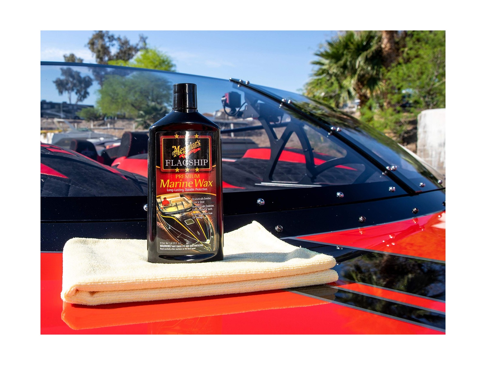 Meguiar’s Flagship Premium Marine Wax M6316 – Synthetic RV and Boat – Durable…