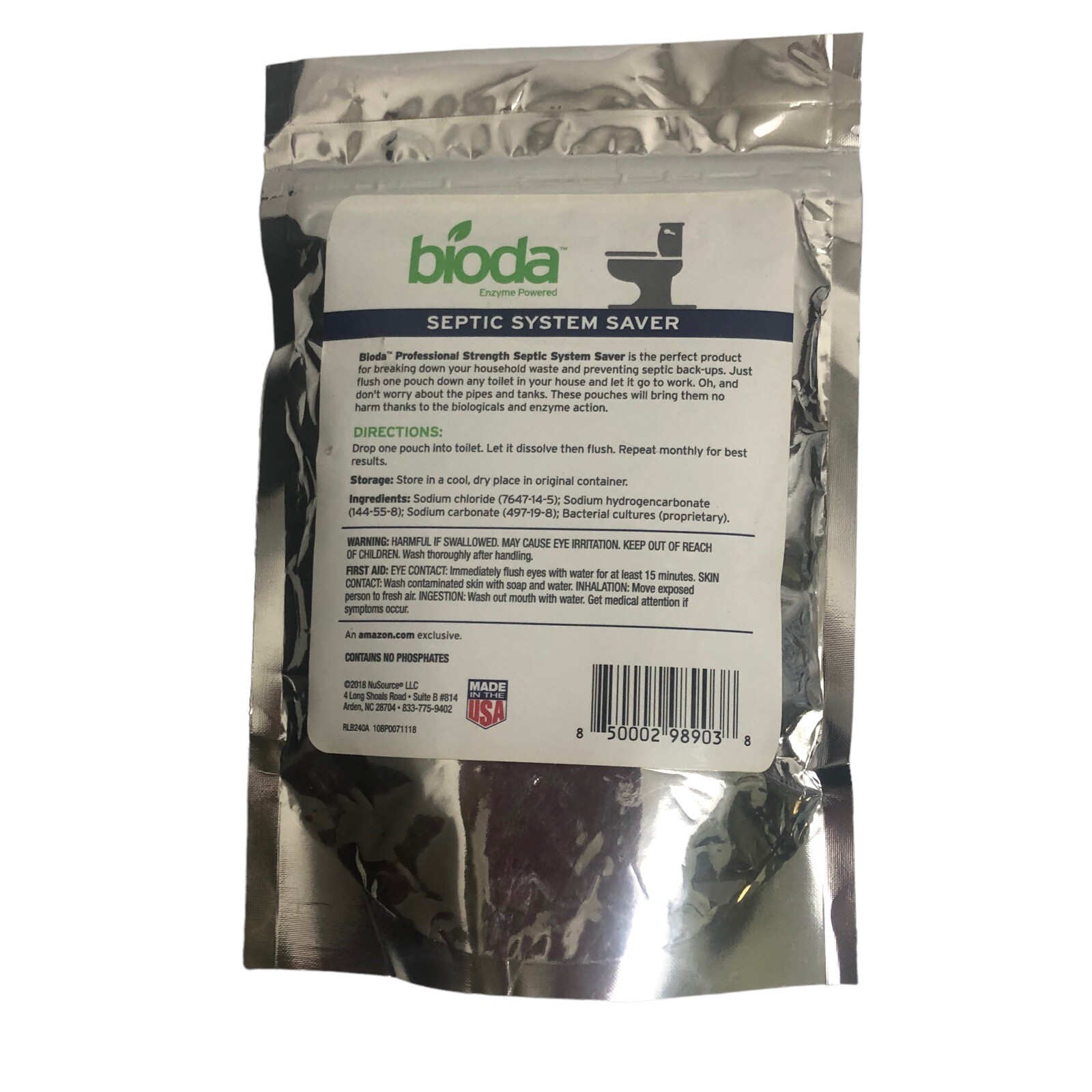 Bioda Septic System Saver Professional Strength 3 Pk 3 Month Supply