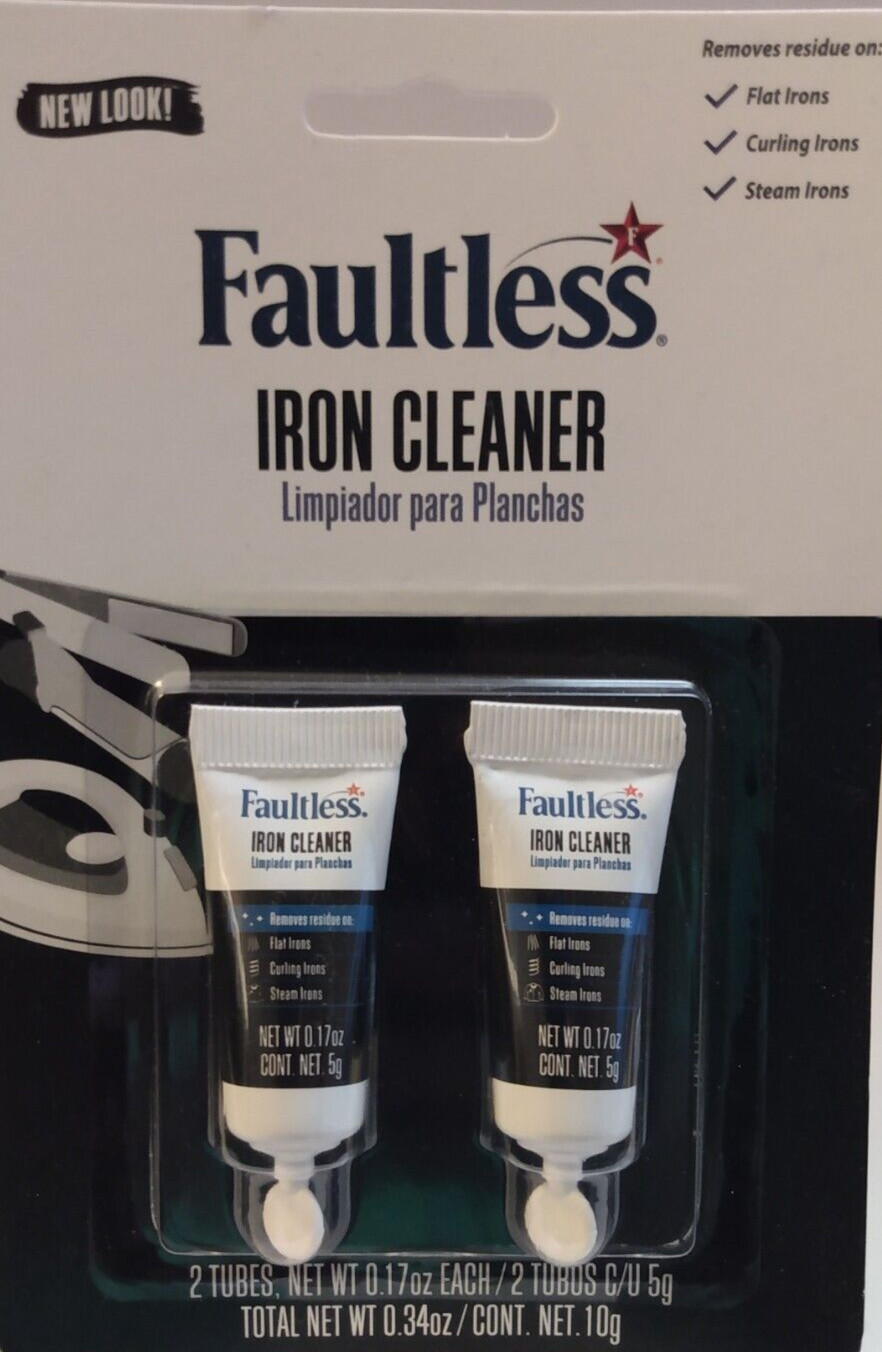 Faultless Iron Cleaner Removes Residue On Flat Irons, Curling Irons, Steam Irons