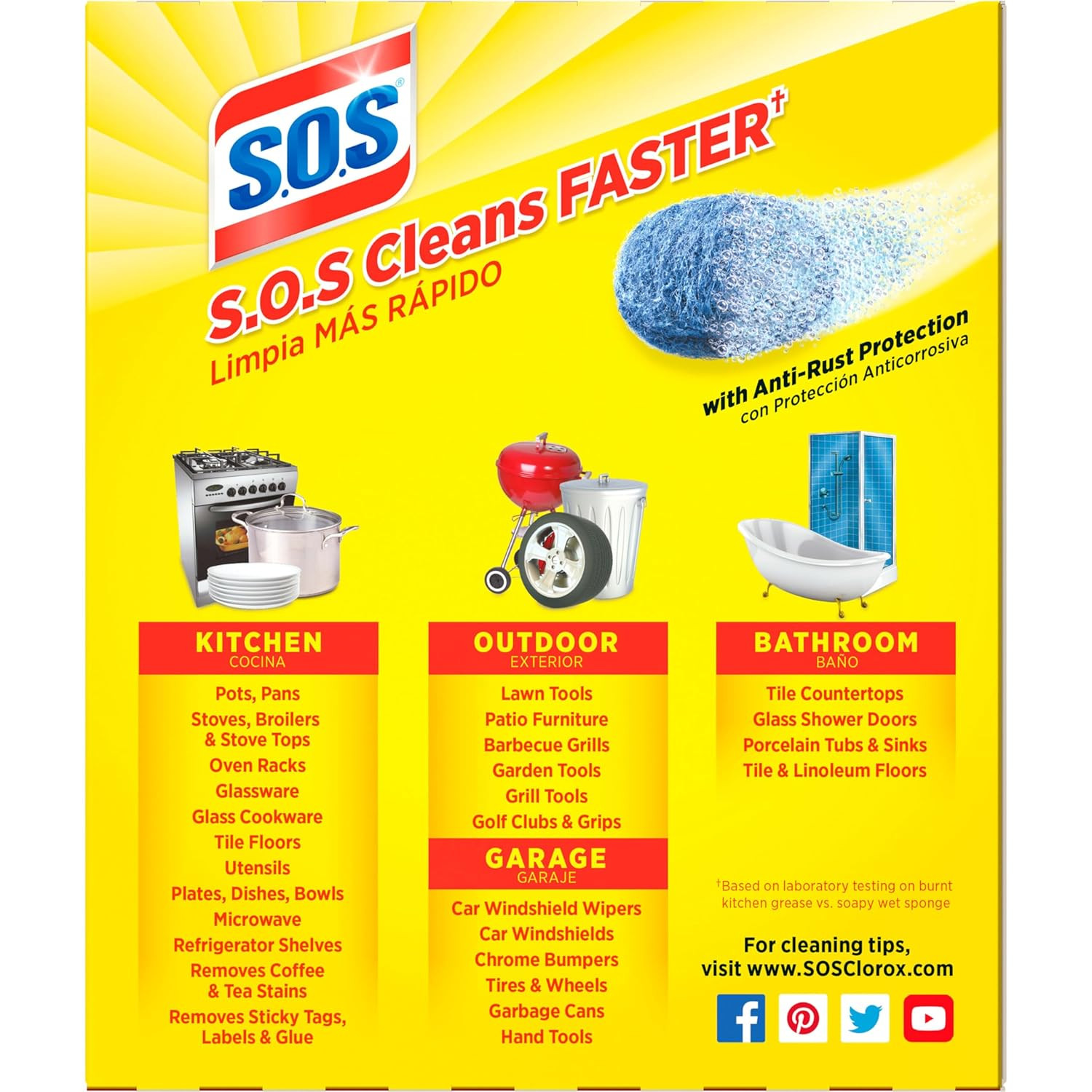 -10002 , Steel Wool Soap Pads, 10 Ct