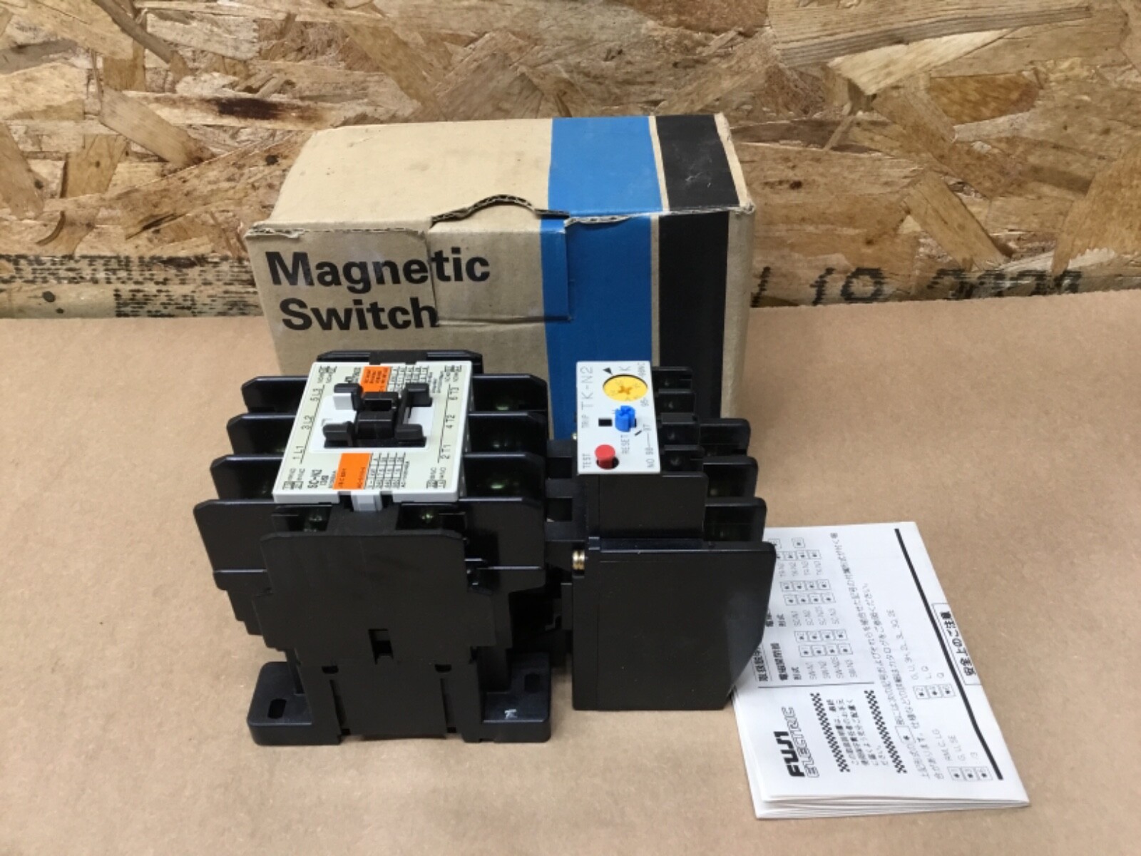 FUJI SW-N2/2E MAGNETIC SWITCH SC-N2 200-220V CONTACTOR 24-36A OVERLOAD #151A3