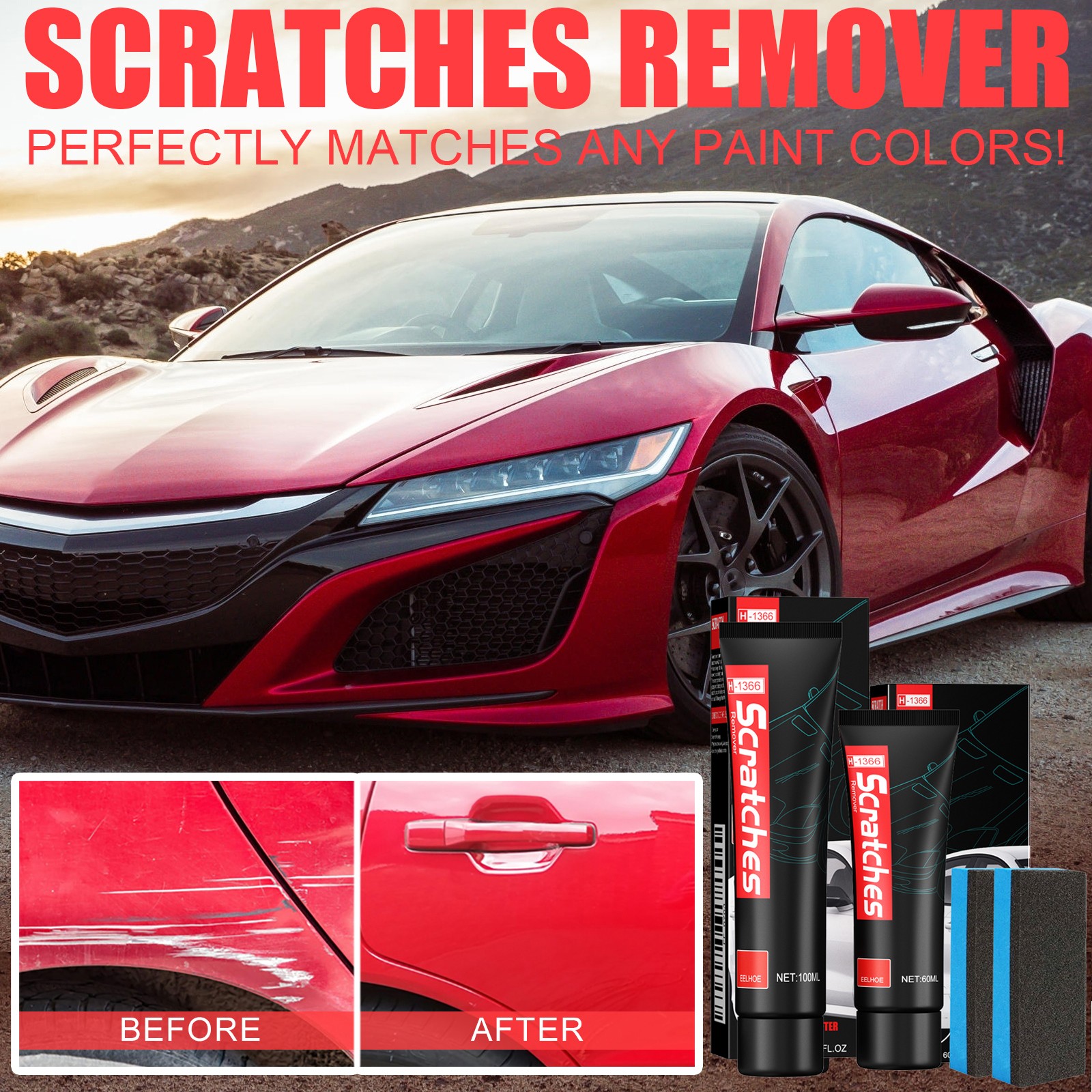 Decontamination Wax Scratches Remover – Paint Cleaning Repair Paste 🚗