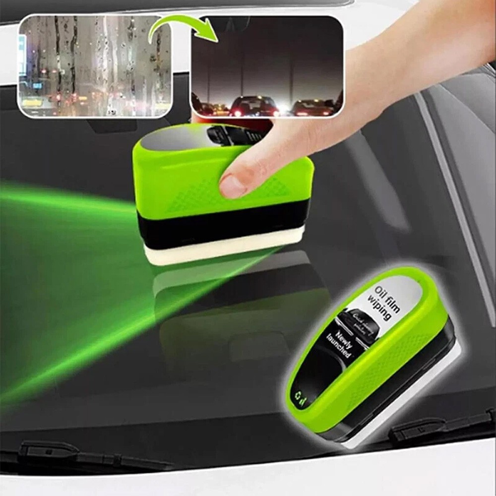 3PCS 2026 New Automotive Oil Film Cleaning Brush Clear Vision Glass Cleaner