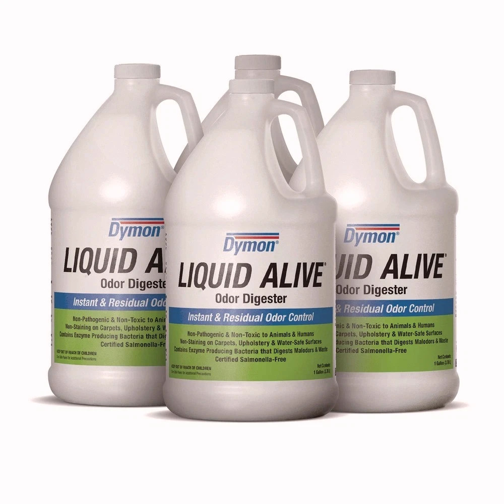 Dymon 33601 Liquid Alive 1 Gallon Bottle Odor Digester (4/Carton) New