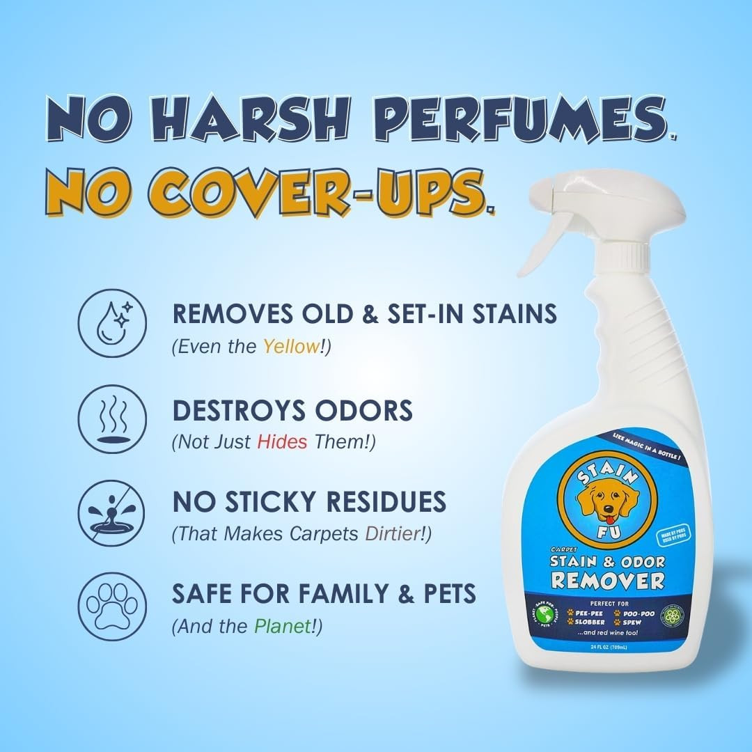 Pro Strength Carpet Odor & Stain Remover Works like Magic in a Bottle on Tough U