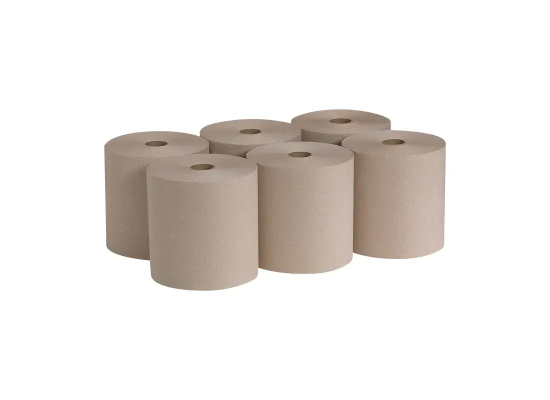 Pacific Blue Basic Roll Paper Towel 7.8X7.875 IN 800 FT 1PLY Kraft Standard Roll