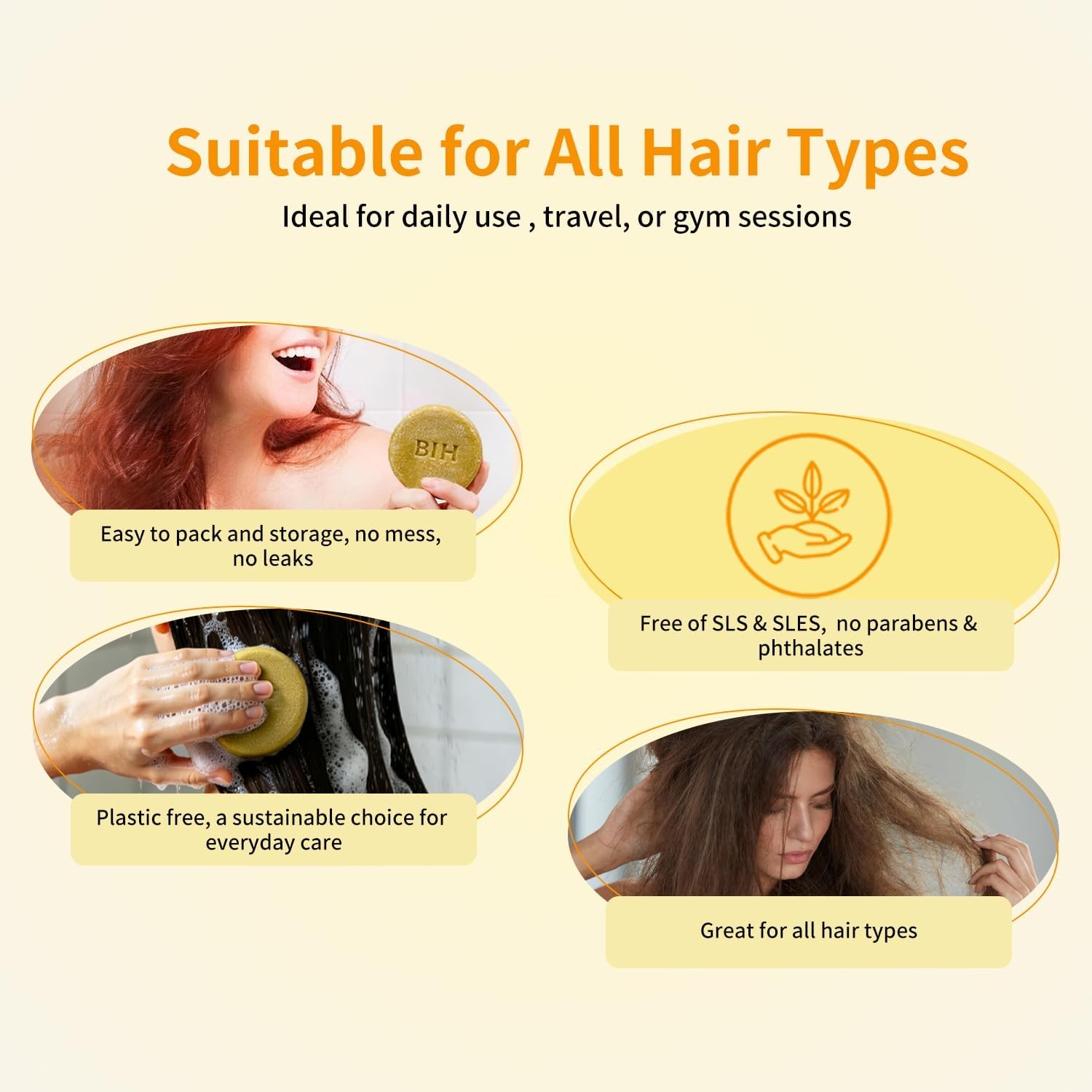 2 Pa Turmeric Hair Shpoo Bars, Ginr Soap for Growth Natural