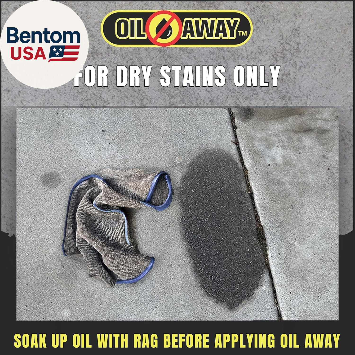 Oil Stain Fighter 10Oz Driveway Size | for Embedded, Dry Oil Stains | No Rinse C