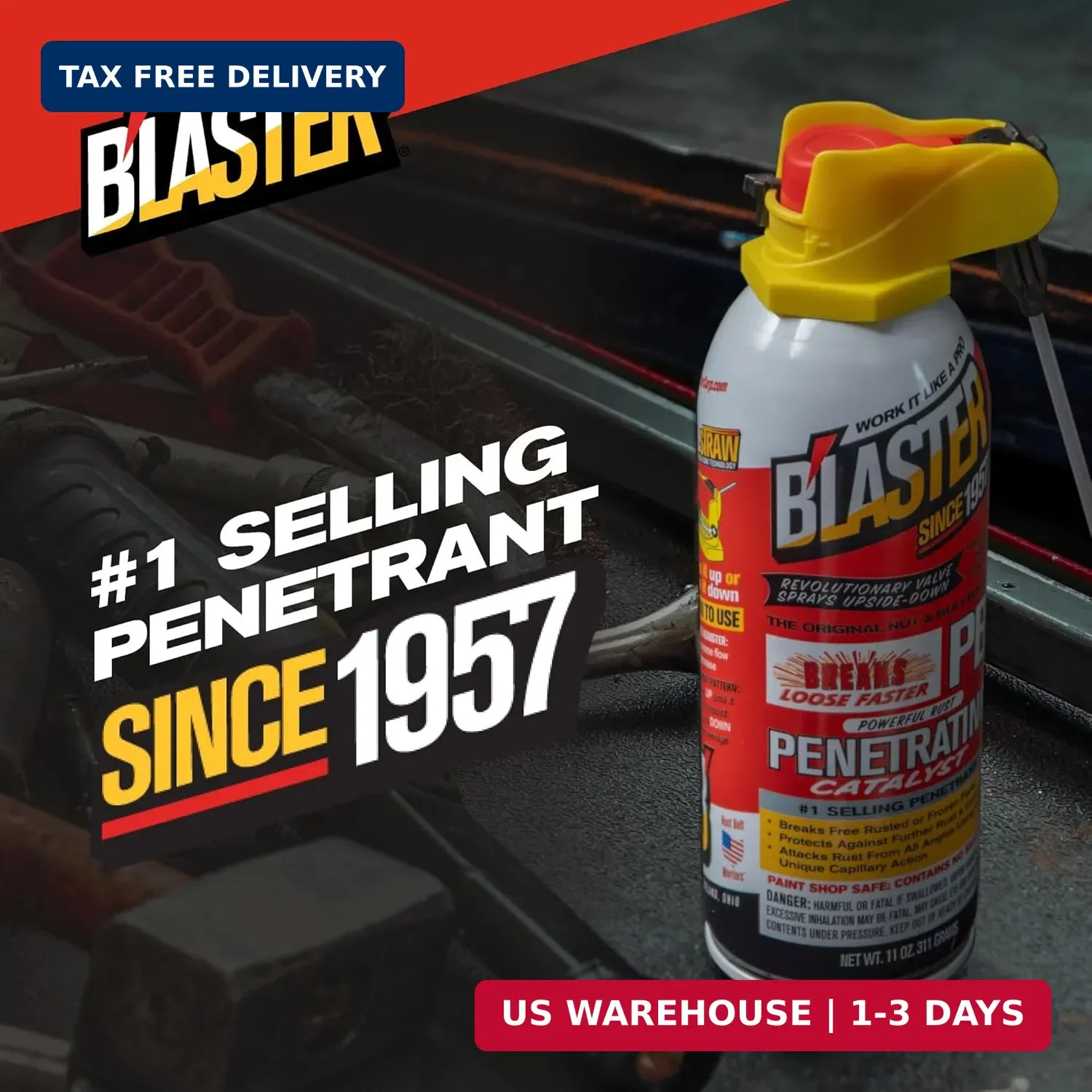 PB Blaster Penetrating Oil Spray, 11 oz Aerosol Cans (6-Pack) – Rust Remover & B