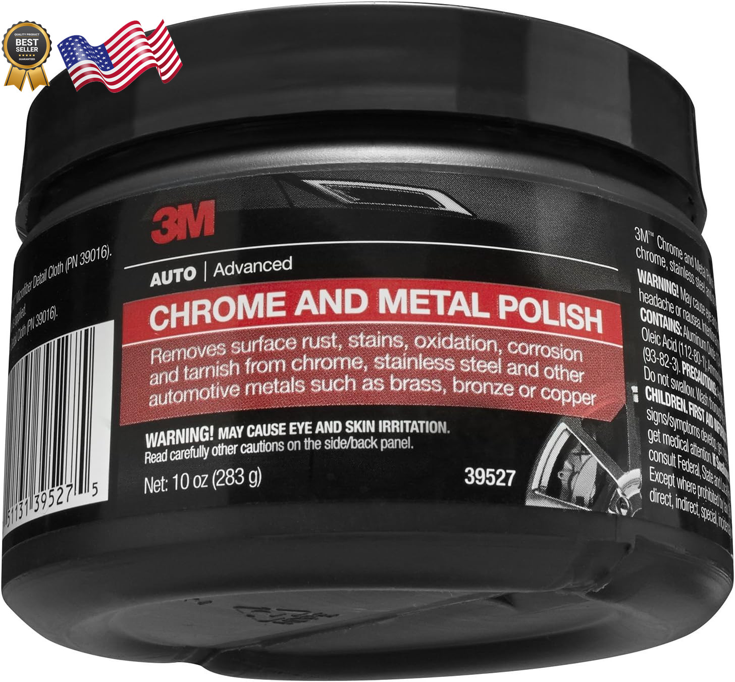 3M Chrome and Metal Polish 39527 10 oz Used on Wheels Trim and Bumpers
