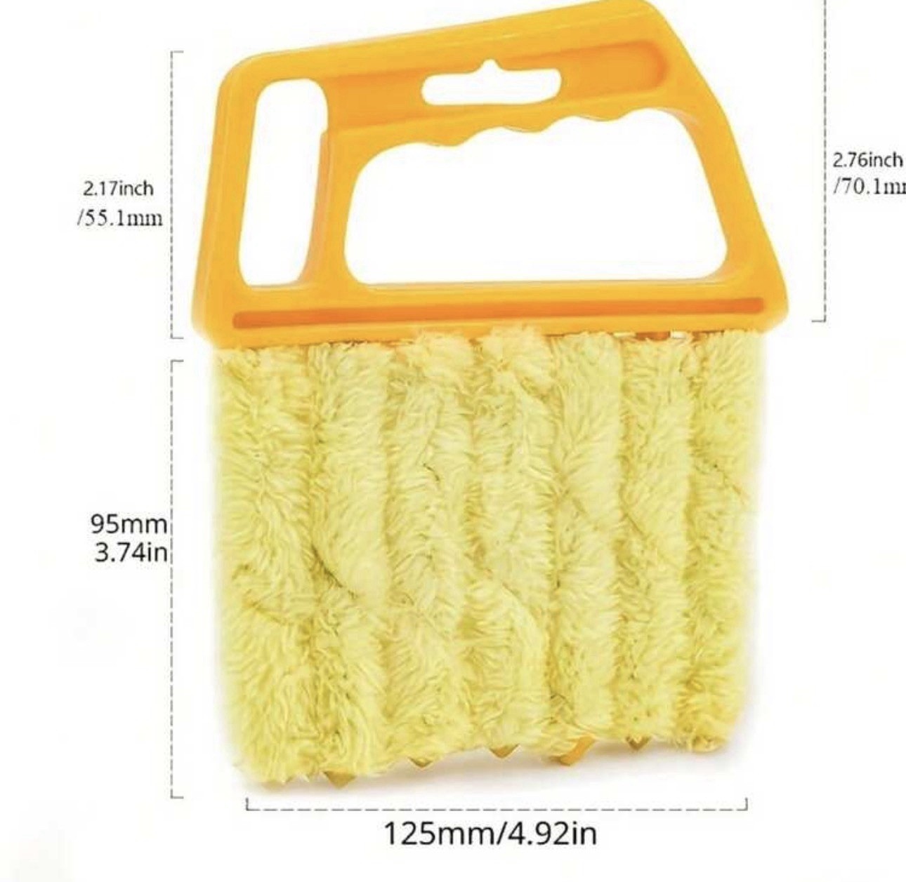 Reusable Window & Blind Cleaning Brush With Washable Dusting Head