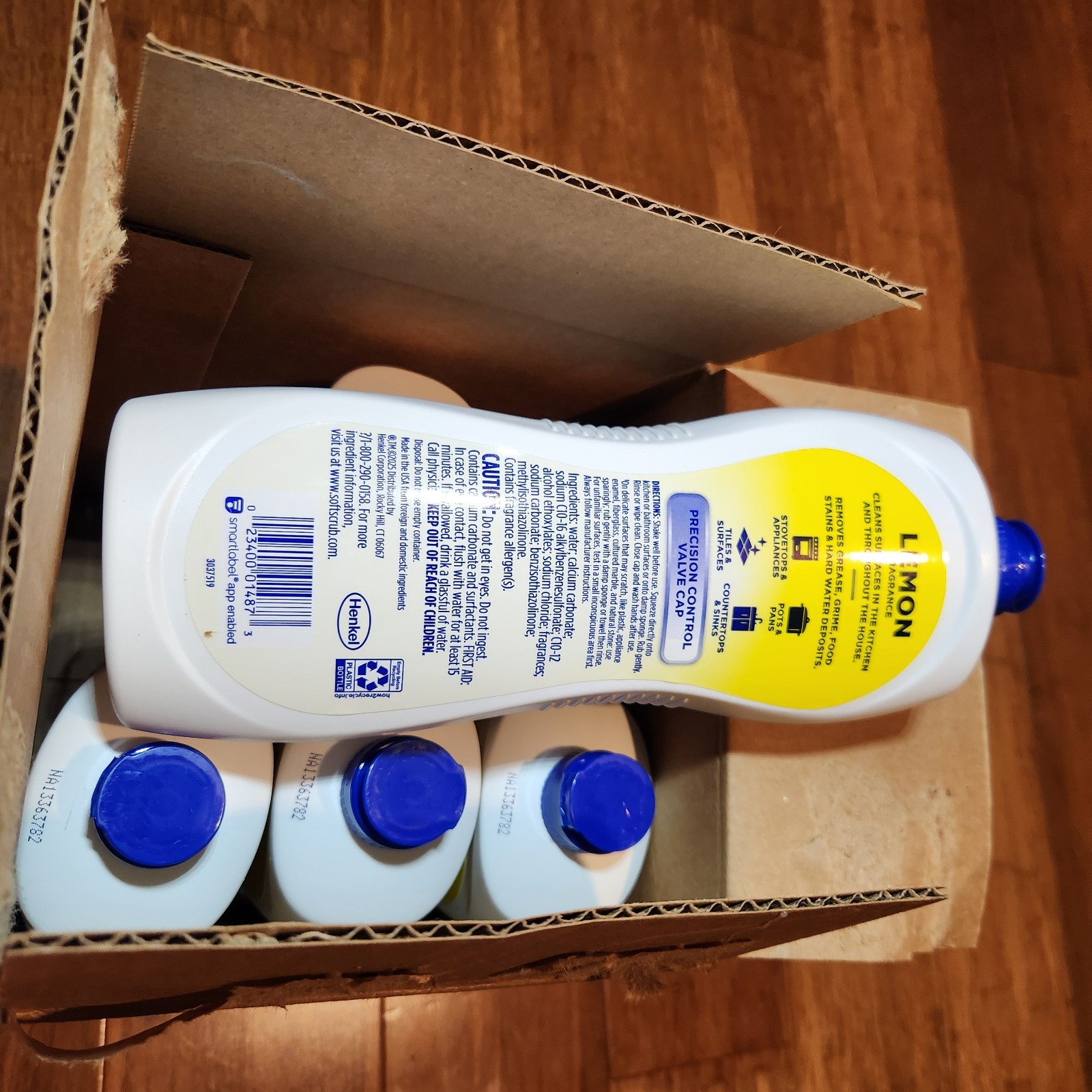 6 X Soft Scrub Lemon 36 Fl Oz All Purpose Cleaner Bathroom Kitchen Clean