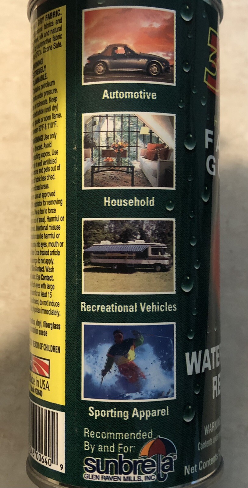 303 Fabric Guard 15.2 Fl oz Spray Can Discontinued Water and Stain Repellent New