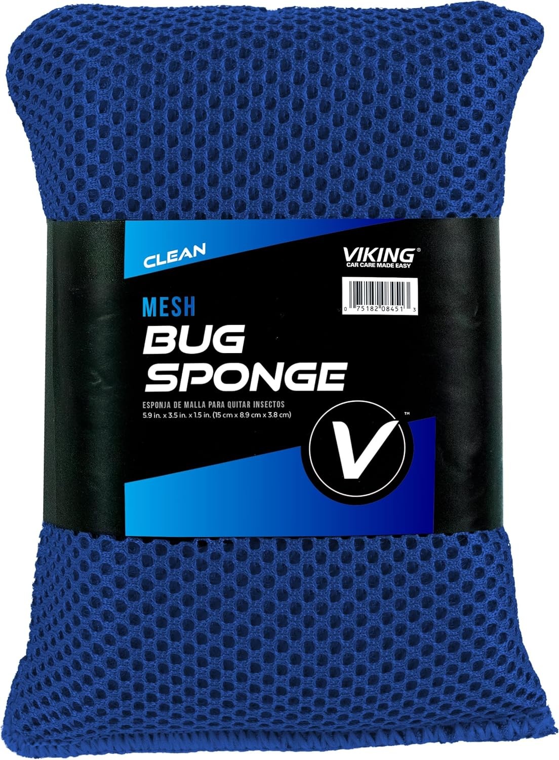 Car Bug Sponge – Mesh Scrubber for Tar & Bug Removal, 4″x6″, 1pc