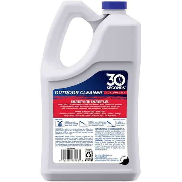 30 SECONDS 1-gallon Mold and mildew stain remover Concentrated Outdoor Cleaner