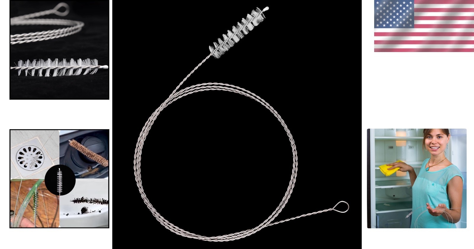 Effortless Cleaning with 56-Inch Flexible Drain Brush – Ideal for Narrow Pipes