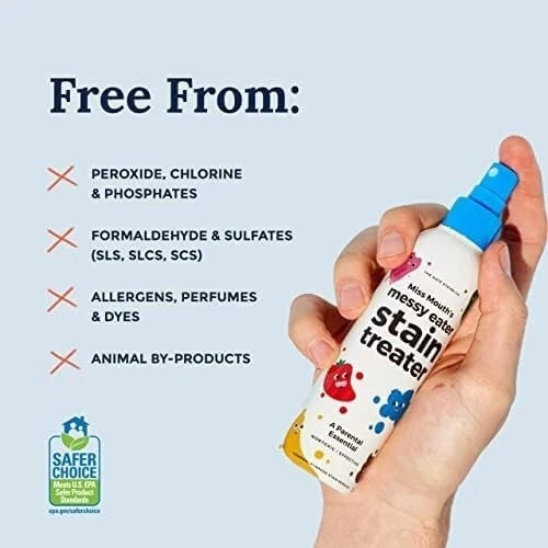 Miss Mouth’S Messy Eater Stain Treater Spray – 4Oz 2 Pack Stain Remover – Newbor