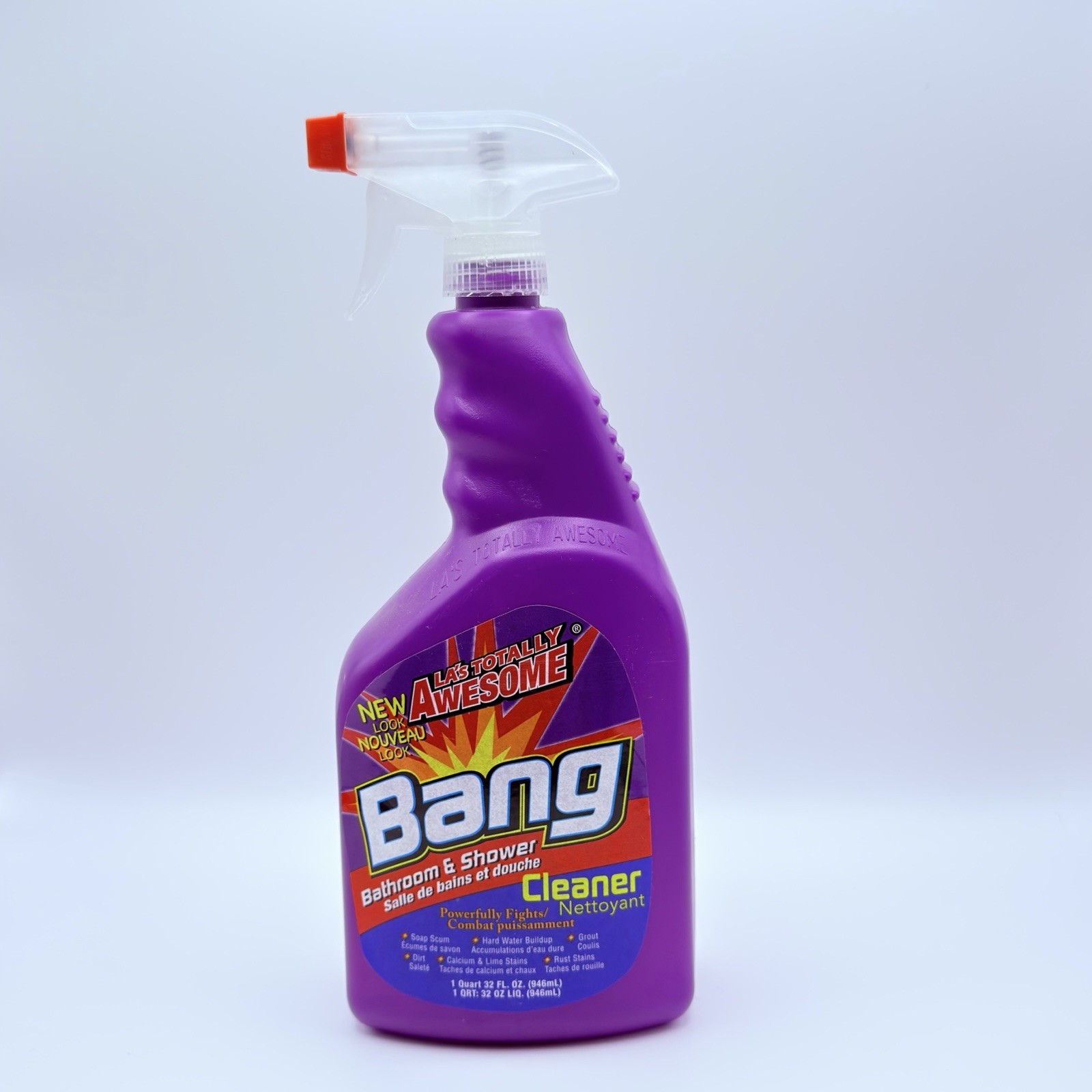 Bang Awesome LA’s Totally Bathroom Shower Spray Bath Tub Kitchen Cleaner 32 Oz