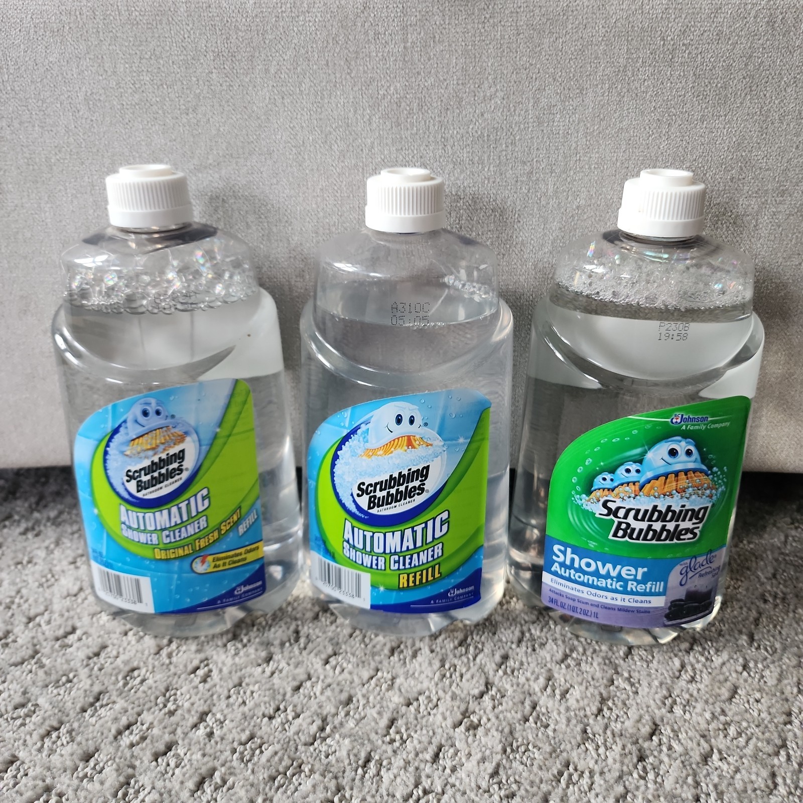 Scrubbing Bubbles Automatic Shower Cleaner Refill 34oz Fresh/Spa Scents X 3