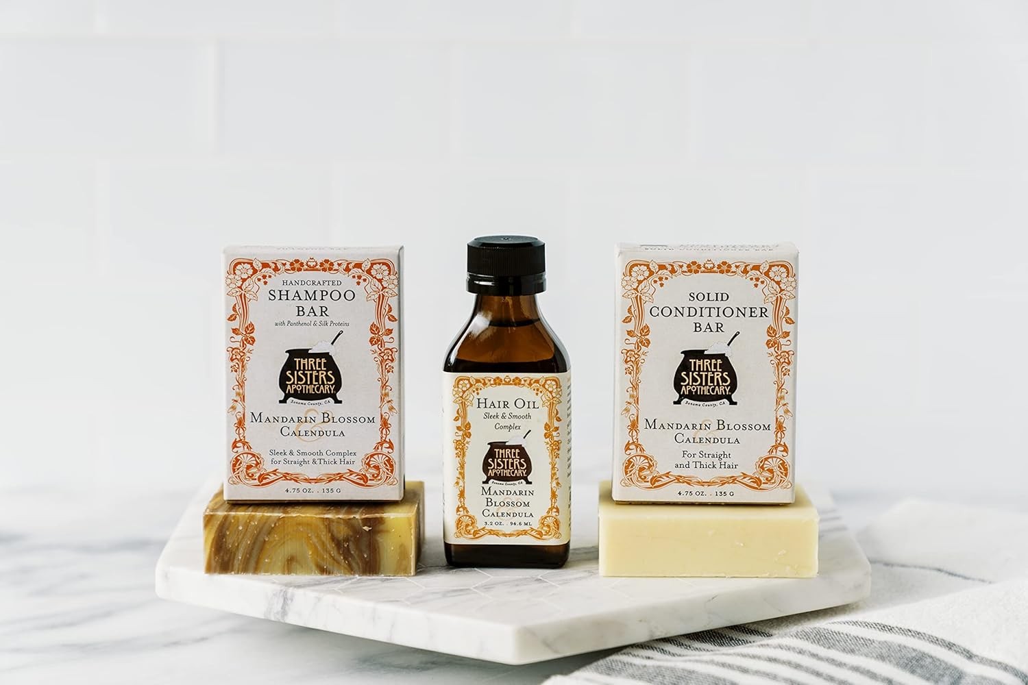 Three Sisters Apothecary Daily Solid 4.75 oz. Shpoo Bars (Mandarin