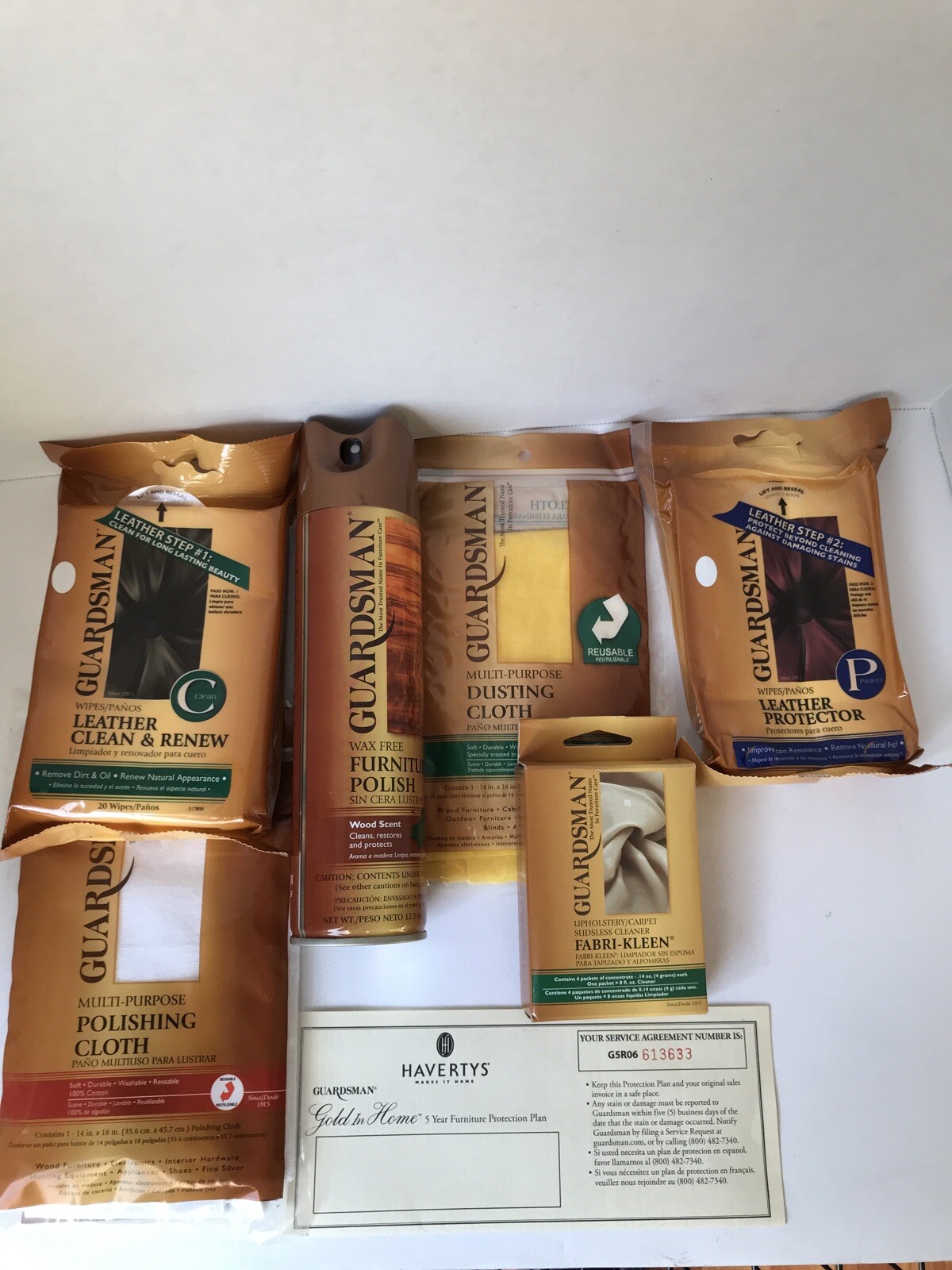New Havertys Makes It Home Furniture Care Gold Kit Fabric – Wood – Leather (C6)