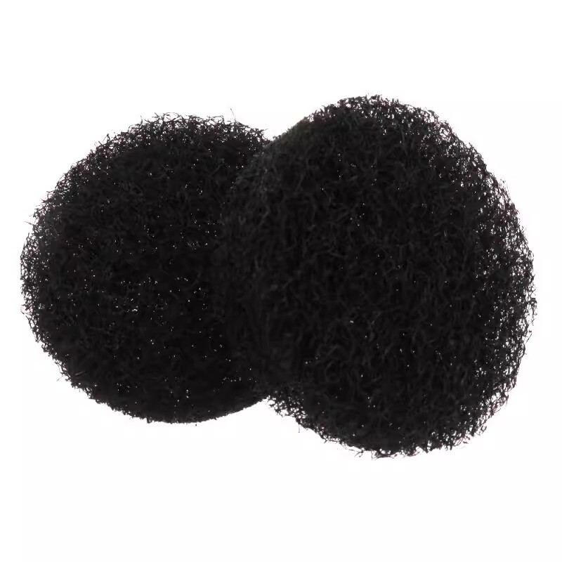 4 Inch 100mm Black Round Flocking Scouring Pad Nylon Fiber Abrasive Sanding Disc