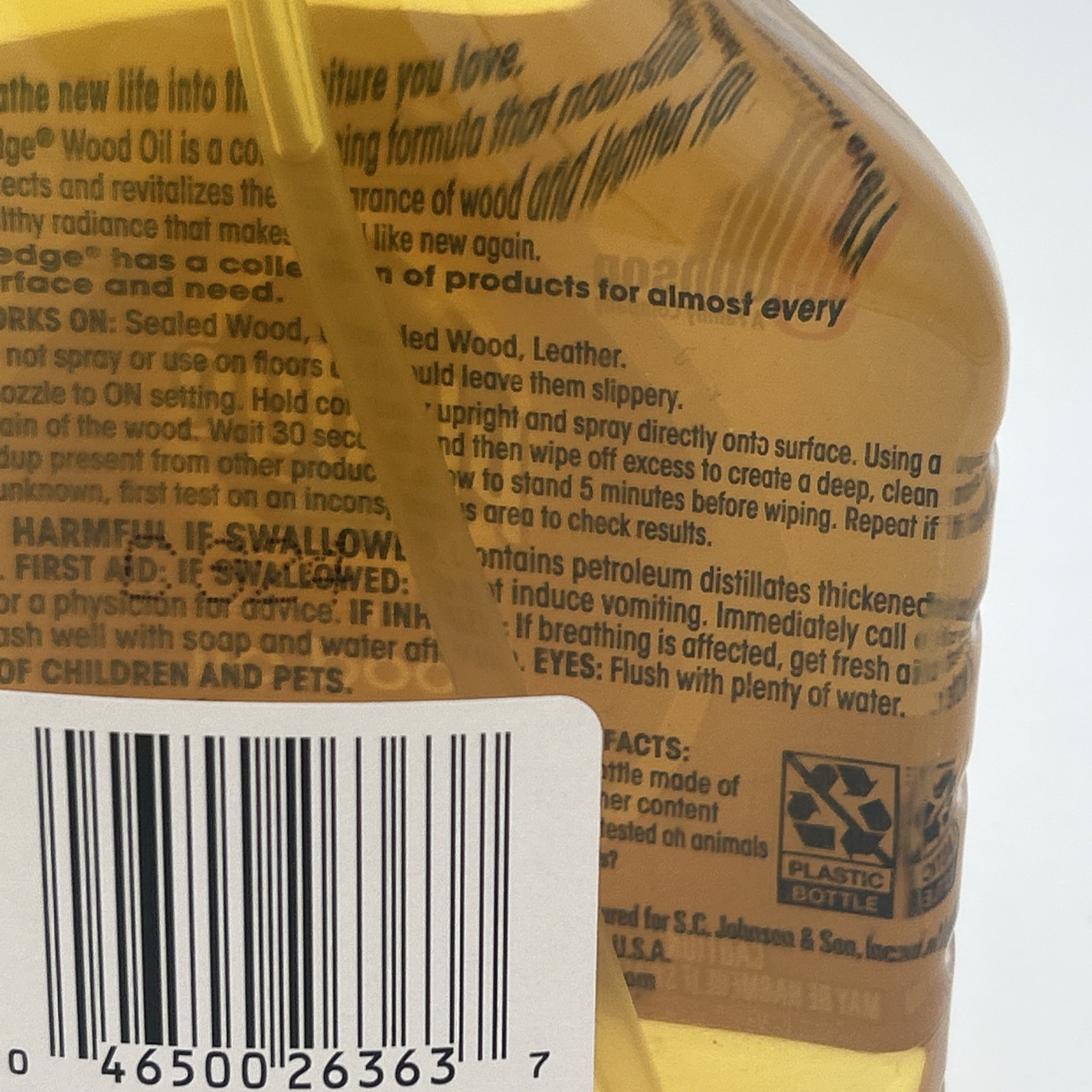 PLEDGE REVIVE IT Restoring Oil Spray 16 Oz. Sealed – Unsealed Wood – Leather FS