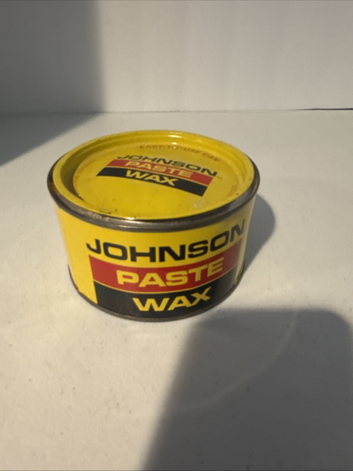 Vintage 1 lb 16 OZ Can Original SC JOHNSON PASTE WAX Discontinued Nearly Full