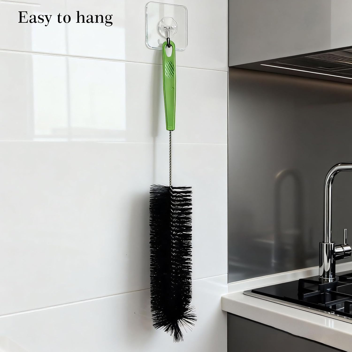 17 Inches Extra Long Handle Bottle Cleaning Brush for Narrow Neck Wine, Beer Bot