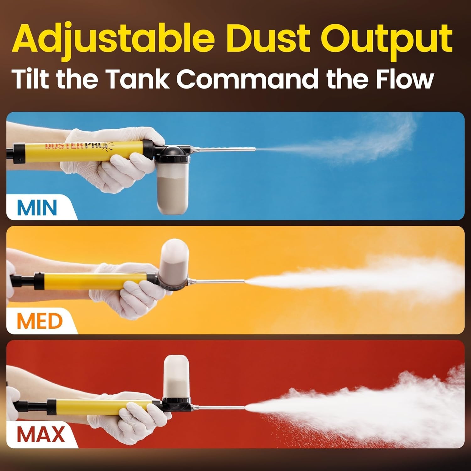 Adjustable Dispersion Control – 3 Modes, Precision Sprayer