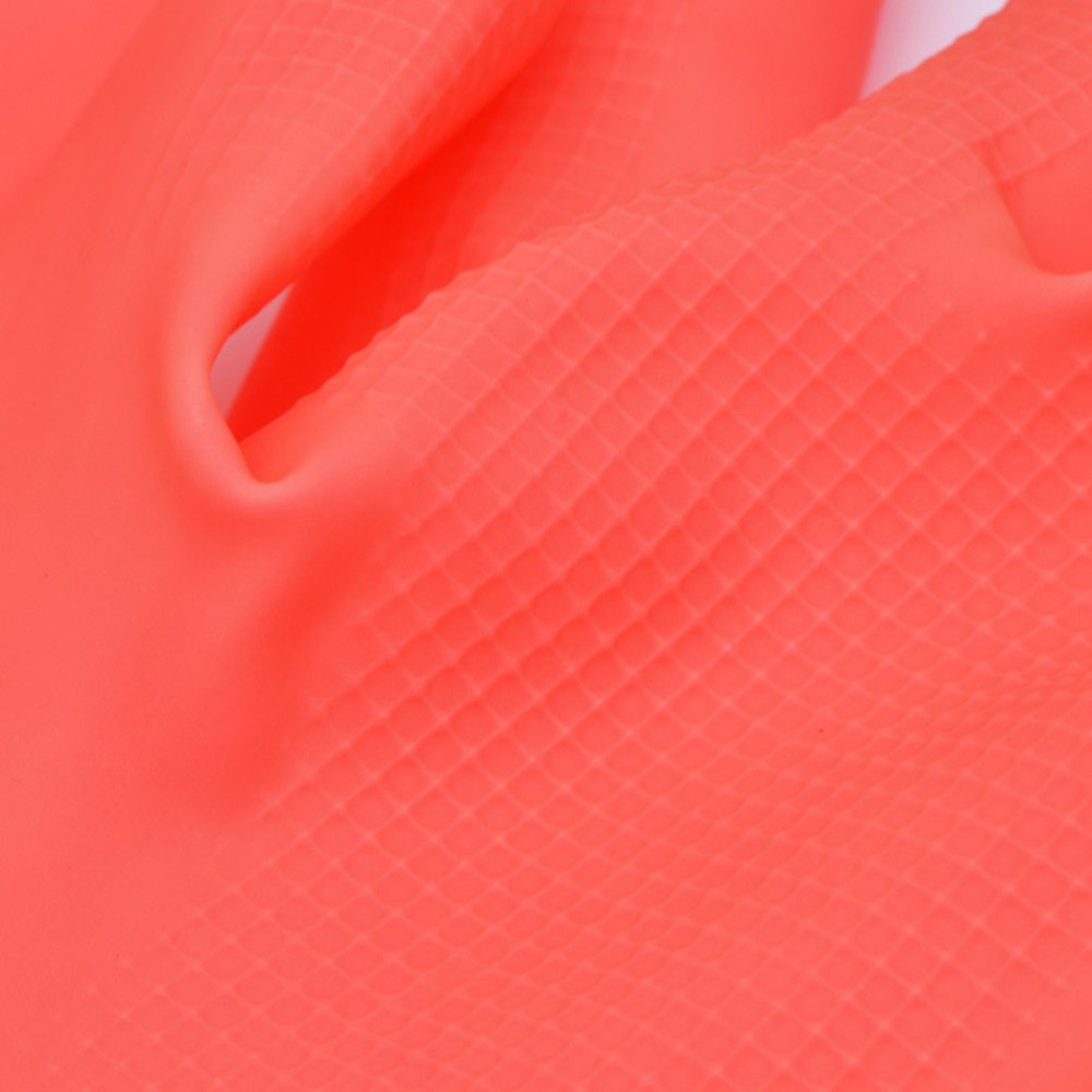 Washing Gloves in Red Latex for Kitchen Use with Durable Heat Resistant Design