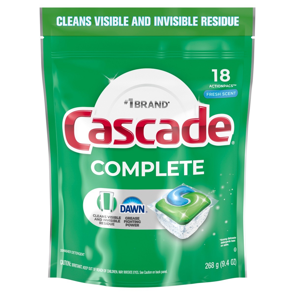 Cascade Fresh Scent Complete Pods Dishwasher Detergents – 78ct