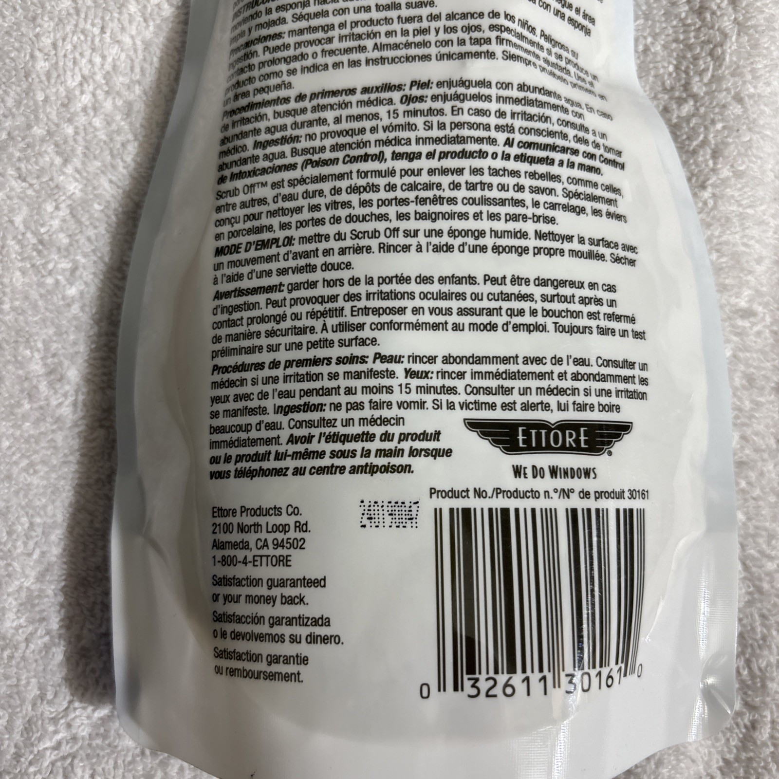 4x Ettore Fresh Scent Scrub Off , 16 Oz. Each Water Spot Remover NEW!