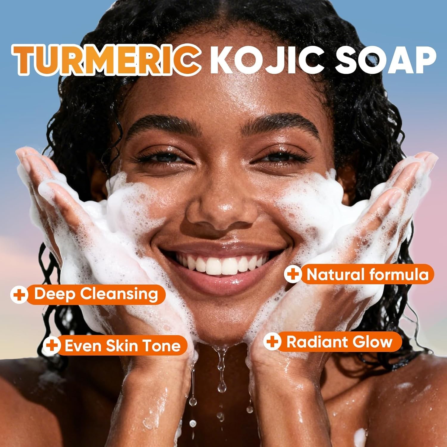 5 Pack Turmeric Kojic Acid Soap Bars(80g) – Infused with Retinol, Hydrolyzed