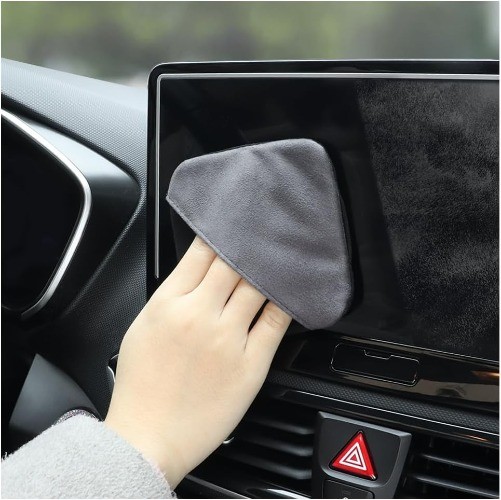 Car Screen Cleaner Cloth, Rapid Dust Removal Microfiber Cl Color: Square Shape