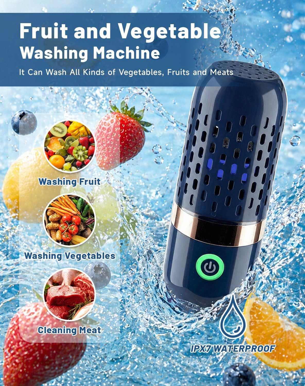 PurePod Produce Cleaner, 2026 New Pure Pod Vegetable and Fruit Cleaner, 10 Minut