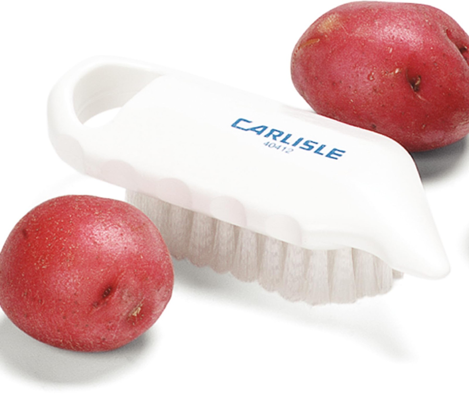 4041202 Plastic Potato Brush, Medium Stiffness With Polyester Bristles, 5.75 Inc