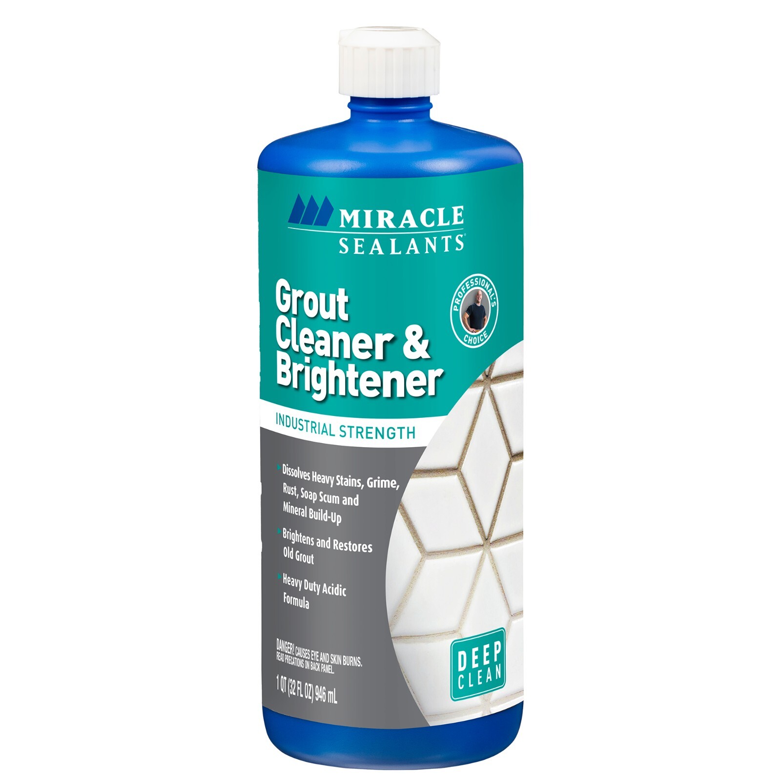 Miracle Sealants 392622 Grout Cleaner and Brightener quart