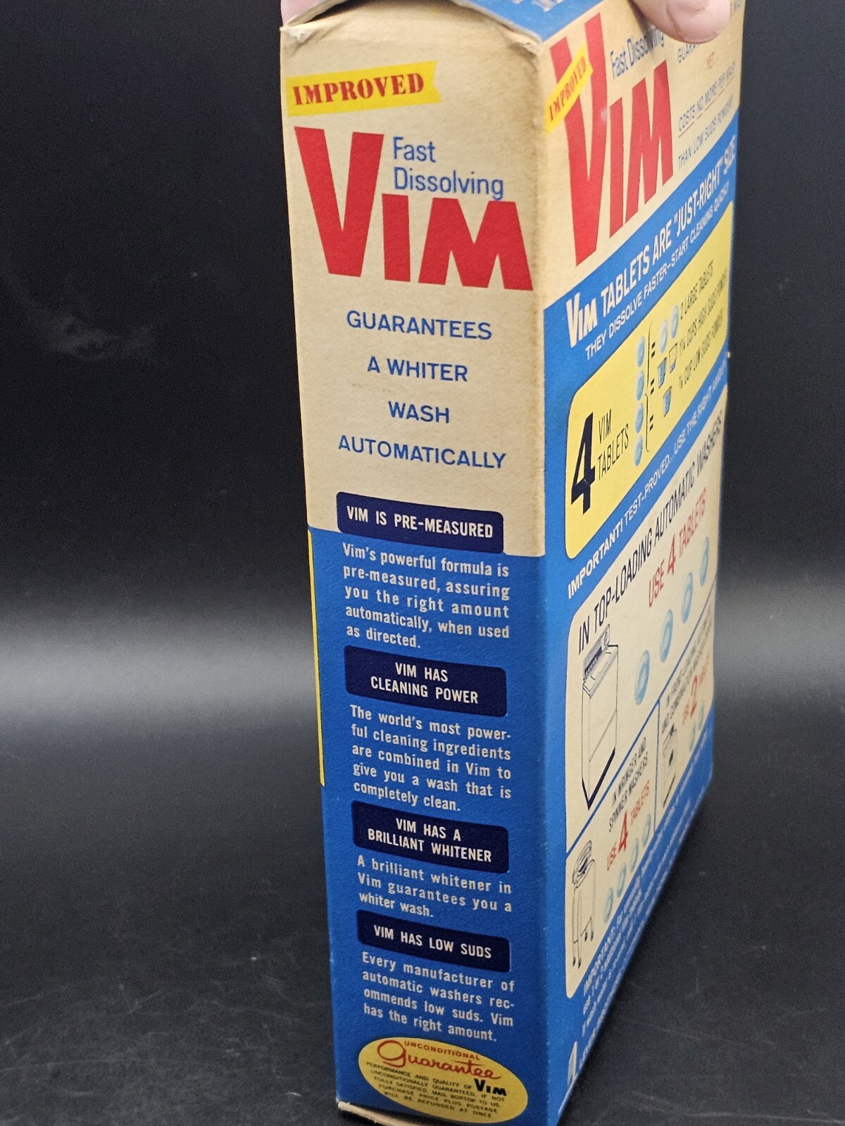 Fast Dissolving VIM Automatic Washer Tablets New in Original Box 2 Lbs 6 Oz