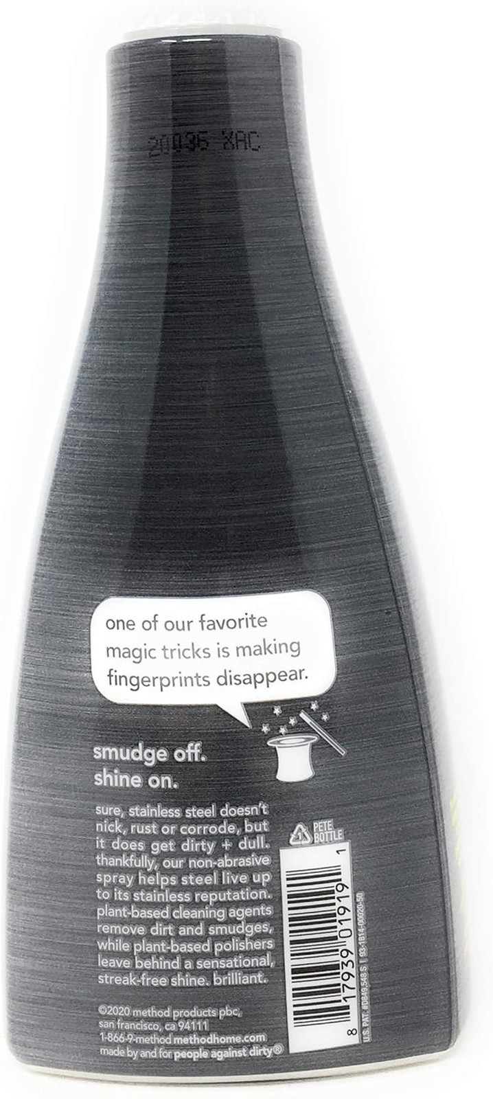 Method Stainless Steel Cleaner + Polish, Apple Orchard, Cleans Fingerprints and