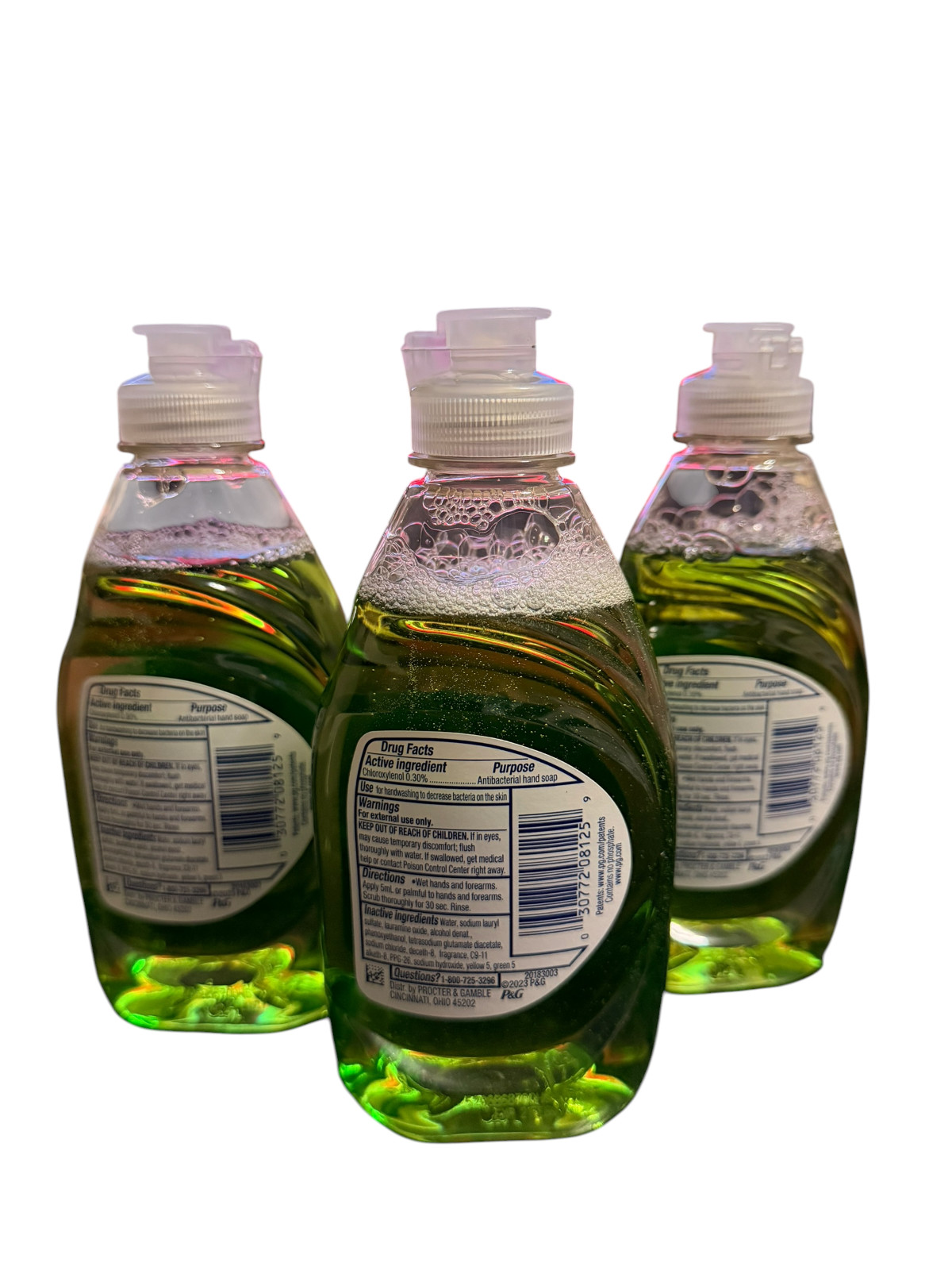 3 PACK Dawn Ultra (7.5 Fl. Oz.) Bottle APPLE BLOSSOM Scent Dishwashing Liquid
