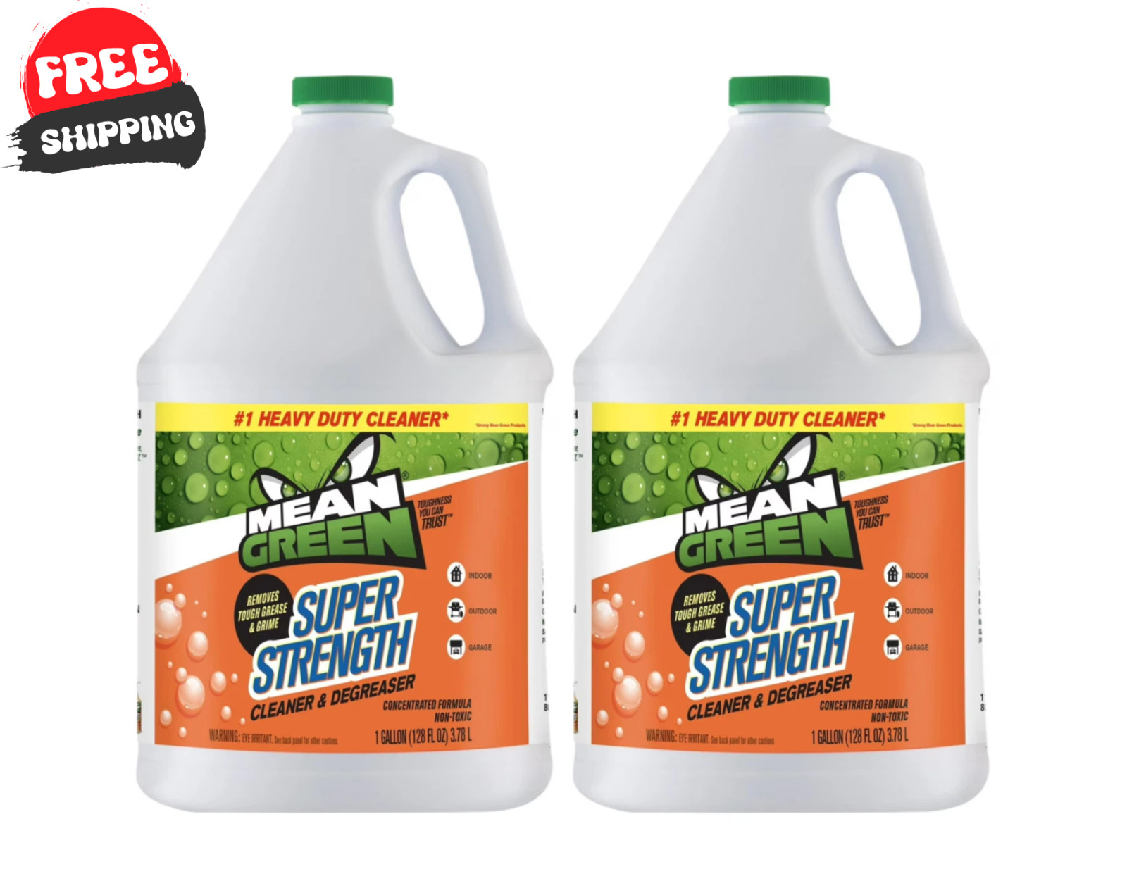 Mean Green Super Strength Cleaner & Degreaser, 128 Ounce (2 pack)