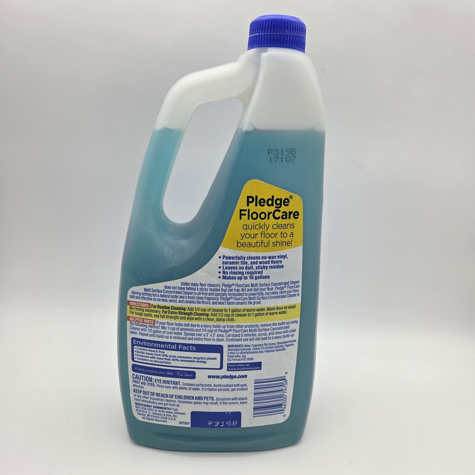 PLEDGE Floor Care Concentrate 32oz Multi-Surface Cleaner with Glade Rainshower
