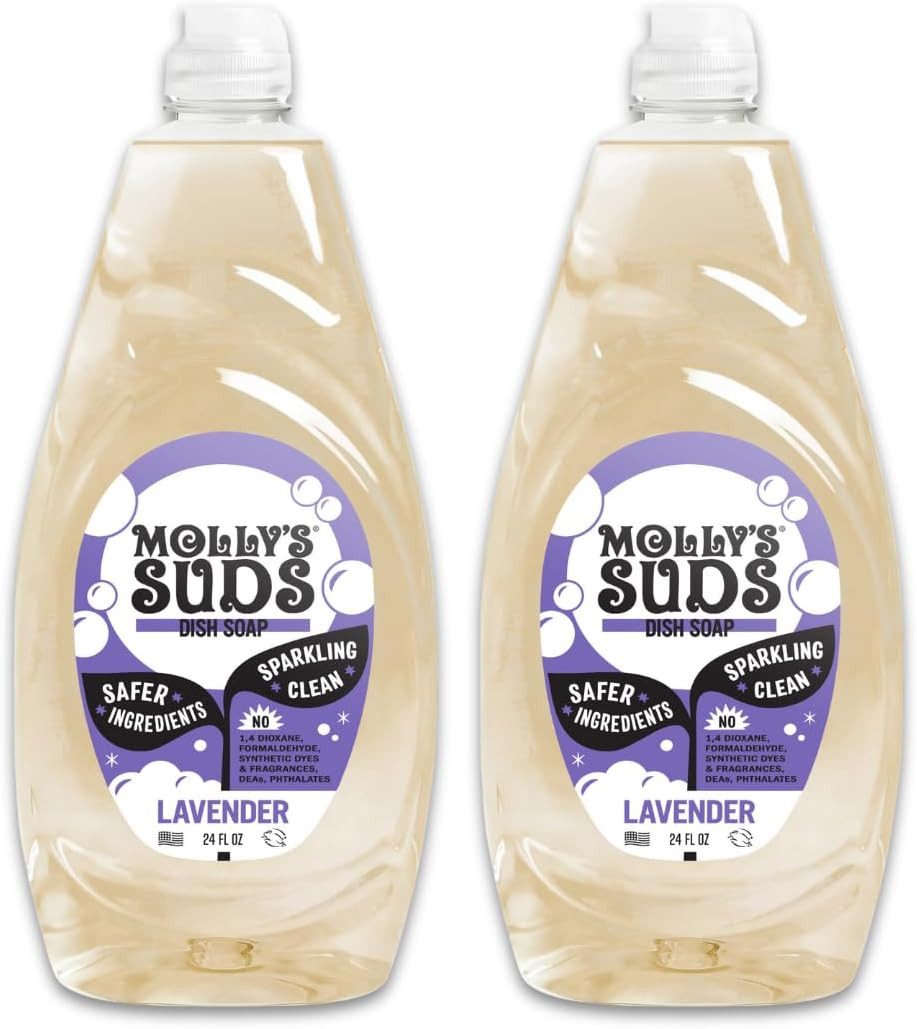 Liquid Dish Soap | Clean, Simple Ingredients | Extra Scrubbing Power | Lavender