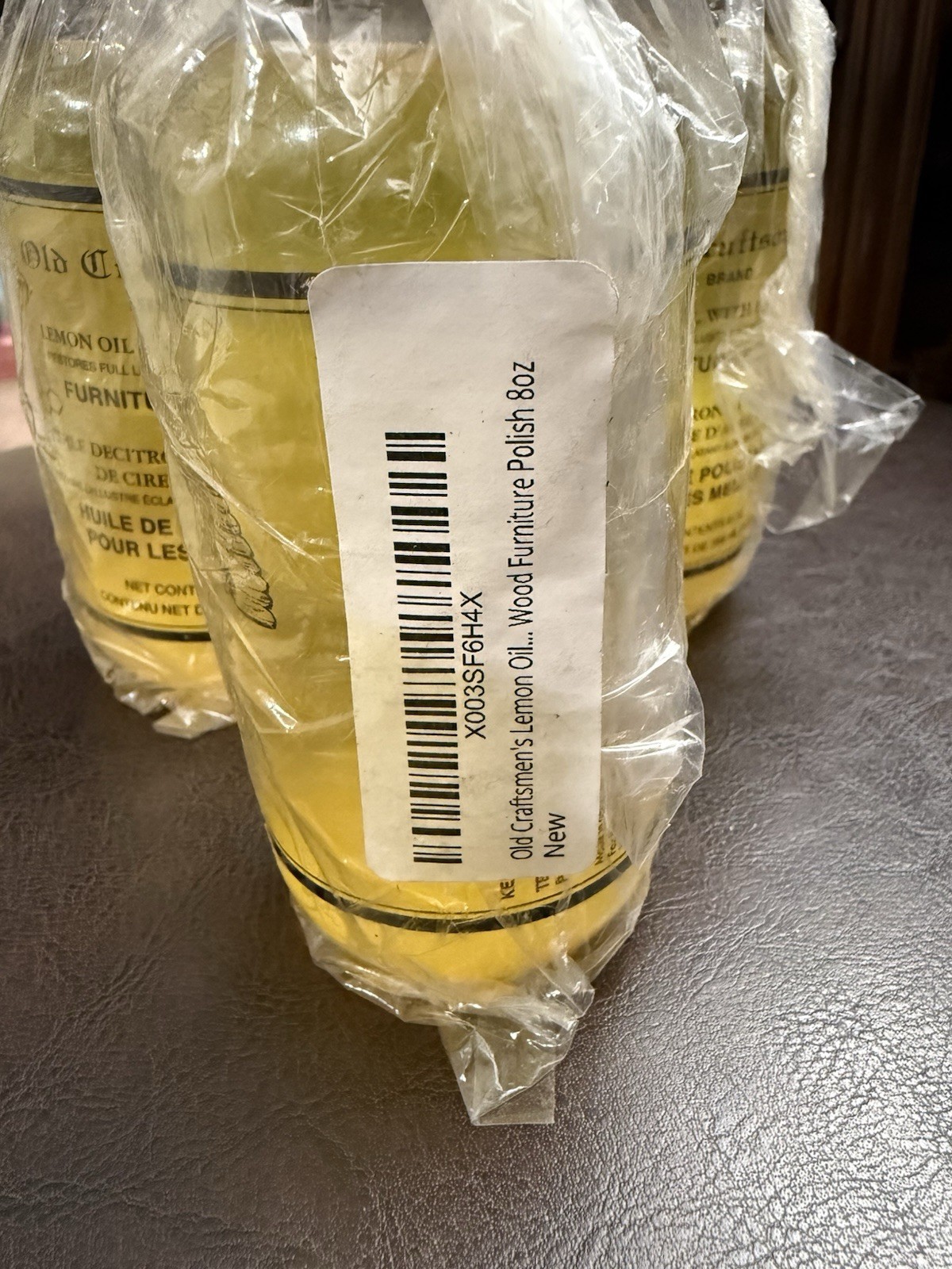 Old Craftsmen’s Lemon Oil with Bees Wax Wood Furniture Polish 8oz