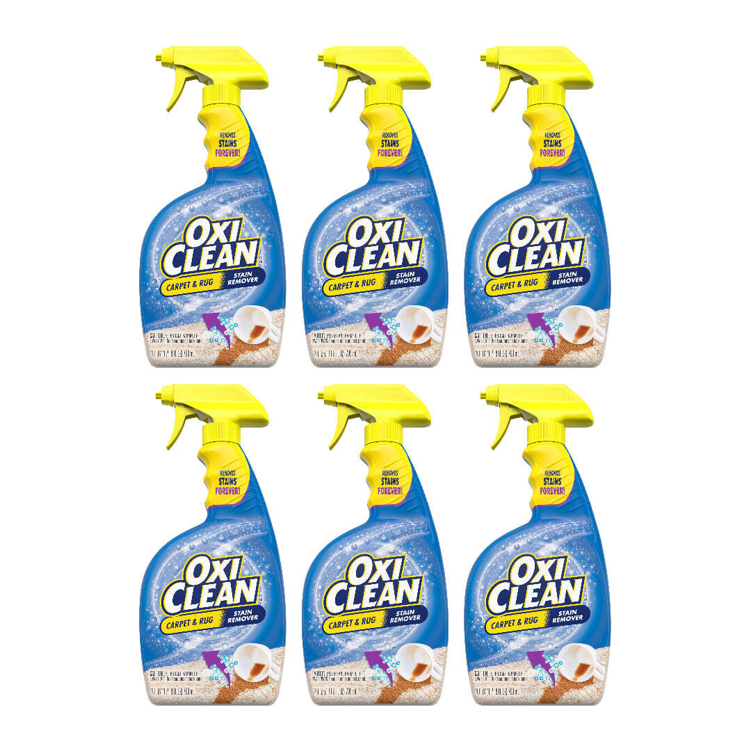 OxiClean – Carpet & Rug Stain Remover, 24 Fl Oz (Pack of 6)