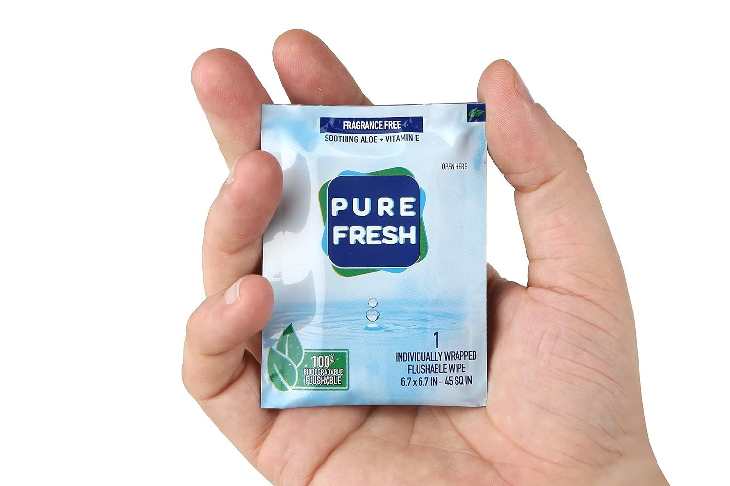 Biodegradable 40 Count PureFresh Wet Wipes – Aloe, Hypoallergenic & Travel-Ready
