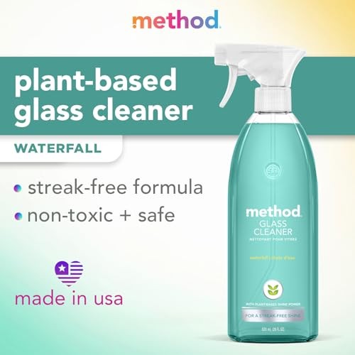Method Glass Surface Spray Waterfall 28oz Ammonia Free Streak Free Clean
