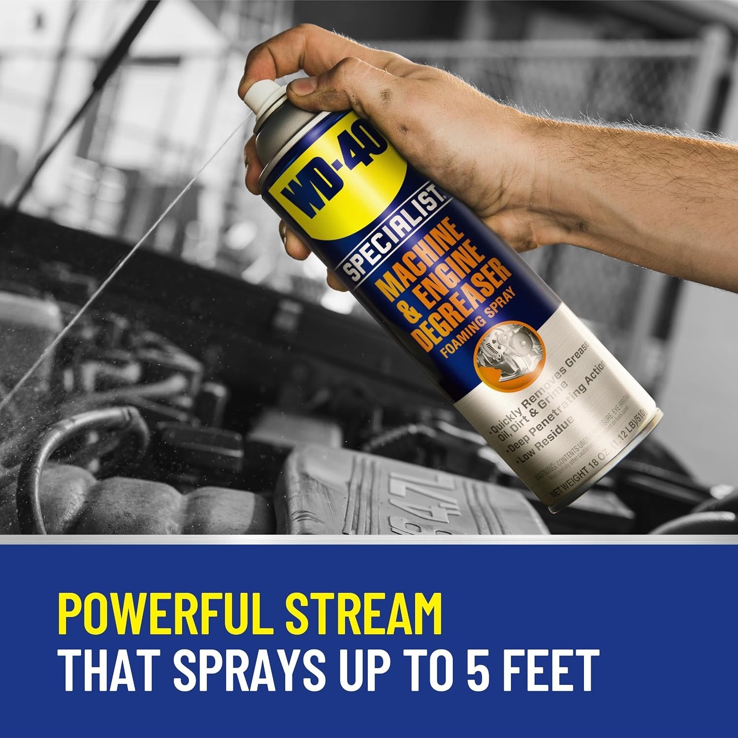 Deep-Penetrating Foaming Degreaser for Machinery, 4-Pack