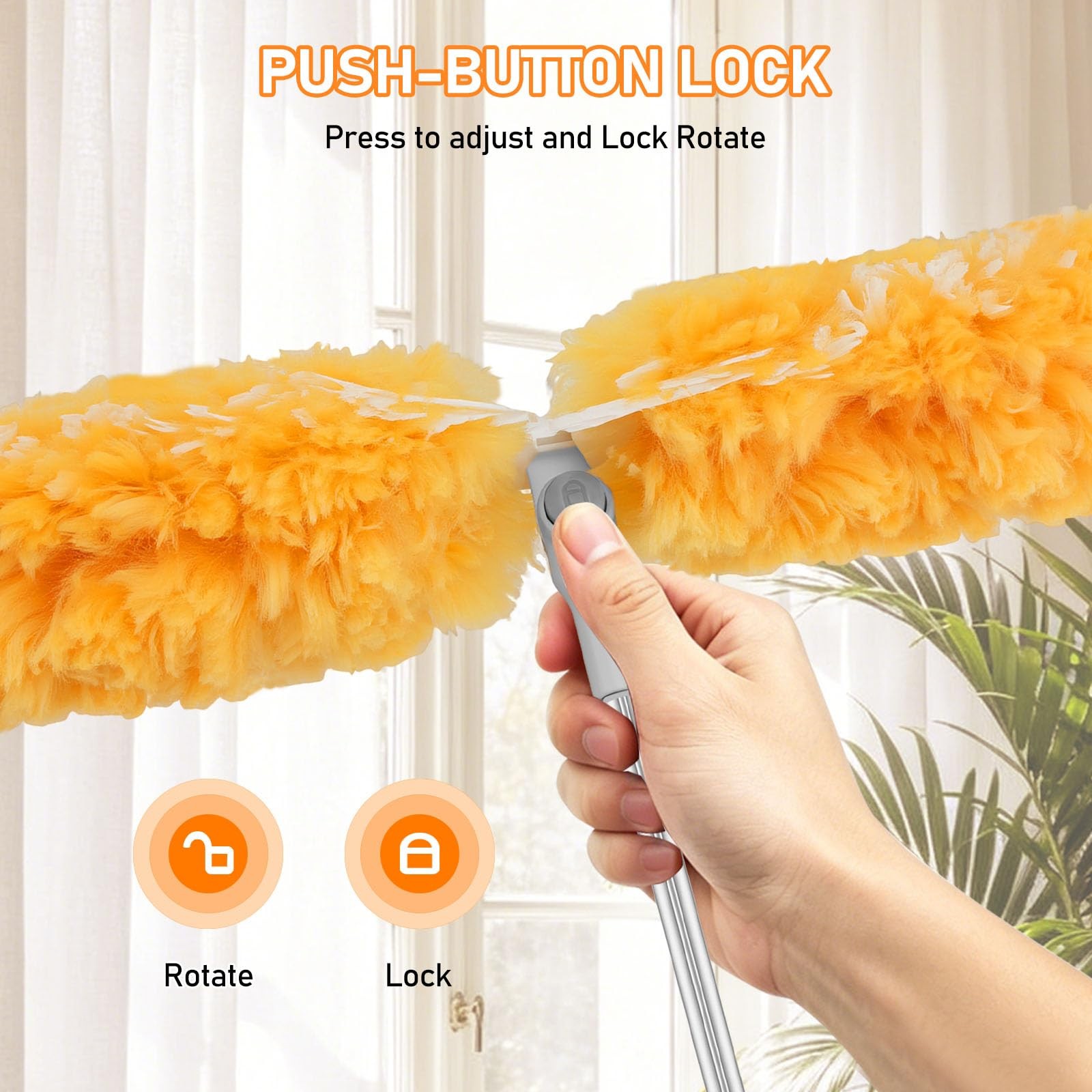 6 ft Extendable Duster Handle with 20 Refills, with Swiffer Dusters for Clean…